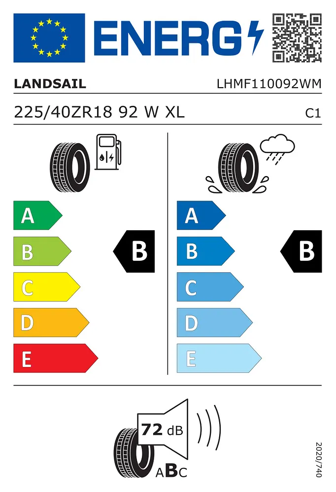 Landsail RapidDragon 225/40R18 92W XL